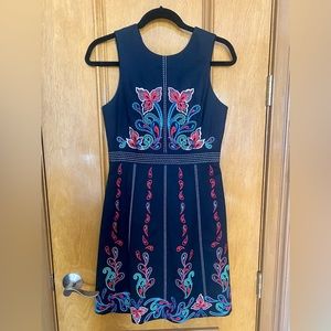 Anthropologie Maeve Chennai Embroidered Dress